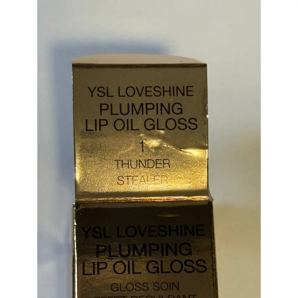 YSL Loveshine Plumping Lip Oil Gloss - #01 THUNDER STEALER - NEW in BOX